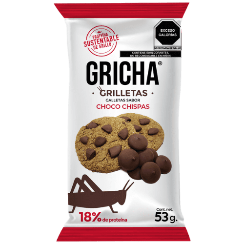 Grilletas | Galleta con Grillo y Chispas de Chocolate | GRICHA